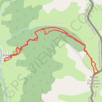 Itinéraire Praroussin (Queyras), distance, dénivelé, altitude, carte, profil, trace GPS