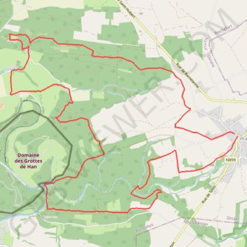 Itinéraire Wavreille - Trail de la WAW 16 Km, distance, dénivelé, altitude, carte, profil, trace GPS