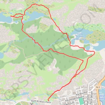 Itinéraire Vallée des Sept Étangs, distance, dénivelé, altitude, carte, profil, trace GPS