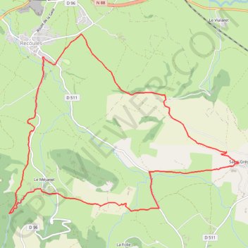 Itinéraire [Itinéraire] La Vallée de l'Olip, distance, dénivelé, altitude, carte, profil, trace GPS