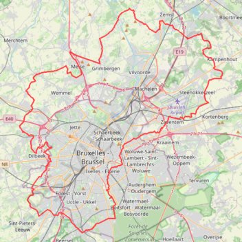 Itinéraire BBB 19/11 on GPSies.com, distance, dénivelé, altitude, carte, profil, trace GPS