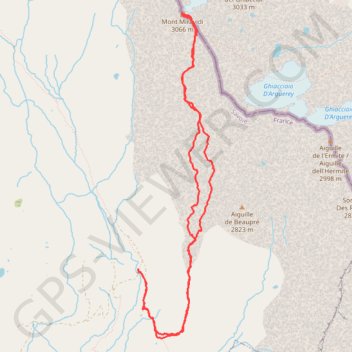 Itinéraire Mont Miravidi (Beaufortain), distance, dénivelé, altitude, carte, profil, trace GPS