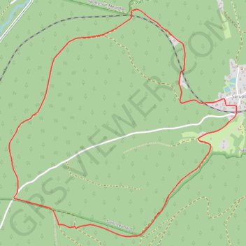 Itinéraire Sarupt - Saint-Léonard, distance, dénivelé, altitude, carte, profil, trace GPS