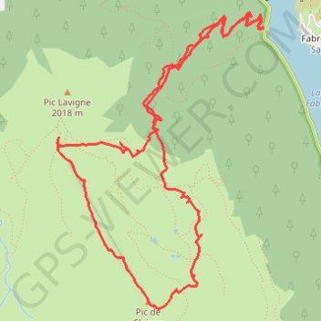 Itinéraire Pic de Chérue en circuit par les crêtes depuis Pont de la Sagette, distance, dénivelé, altitude, carte, profil, trace GPS