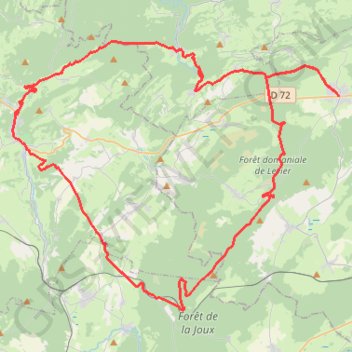 Itinéraire Le Mont Poupet - Doubs, distance, dénivelé, altitude, carte, profil, trace GPS