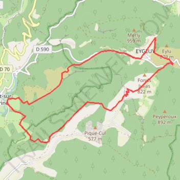 Itinéraire Côte-Belle, distance, dénivelé, altitude, carte, profil, trace GPS