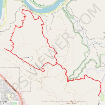 Itinéraire Slickrock, Moab (Utah, USA), distance, dénivelé, altitude, carte, profil, trace GPS