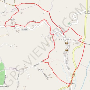 Itinéraire Autour des châteaux - Curemonte - Pays de la vallée de la Dordogne Corrézienne, distance, dénivelé, altitude, carte, profil, trace GPS