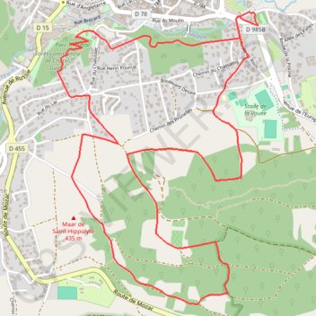 Itinéraire Le Mont Chalusset - Châtel-Guyon, distance, dénivelé, altitude, carte, profil, trace GPS