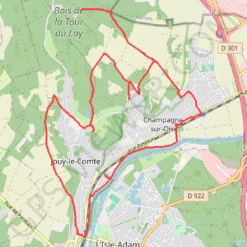 Itinéraire Le Haut de Champagne, distance, dénivelé, altitude, carte, profil, trace GPS