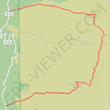 Itinéraire Piton Rouge - Forêt des Benares, distance, dénivelé, altitude, carte, profil, trace GPS