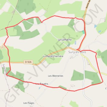 Itinéraire Le braconnier, distance, dénivelé, altitude, carte, profil, trace GPS