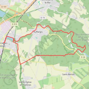 Itinéraire Le Bois des Cinq-Cent Arpents, distance, dénivelé, altitude, carte, profil, trace GPS