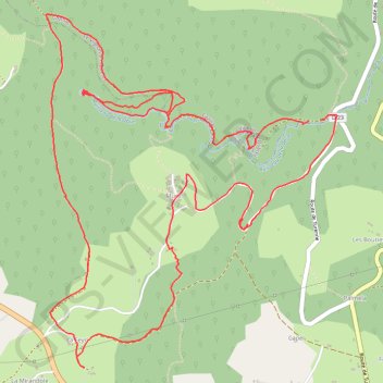 Itinéraire La Gironie (Moulin de Murel), distance, dénivelé, altitude, carte, profil, trace GPS