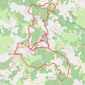 Itinéraire Saint-Mathieu VTT électrique-16282940, distance, dénivelé, altitude, carte, profil, trace GPS