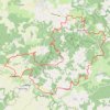 Itinéraire vtt feuillade, distance, dénivelé, altitude, carte, profil, trace GPS