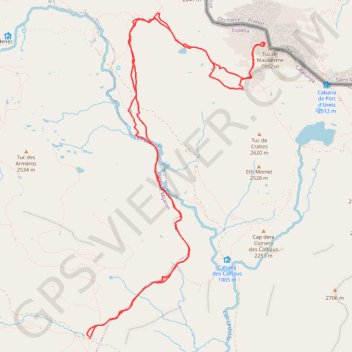 Itinéraire Mauberné par le val d aran, distance, dénivelé, altitude, carte, profil, trace GPS