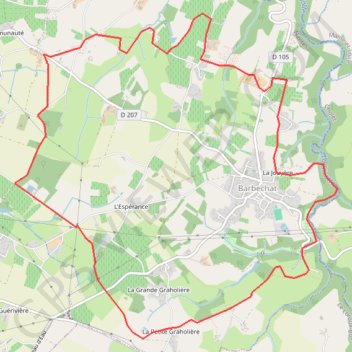 Itinéraire Barbechat berriere, distance, dénivelé, altitude, carte, profil, trace GPS