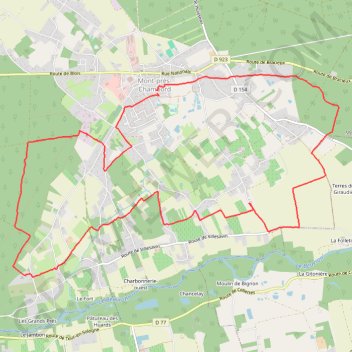 Itinéraire Mont-Près-Chambord, distance, dénivelé, altitude, carte, profil, trace GPS