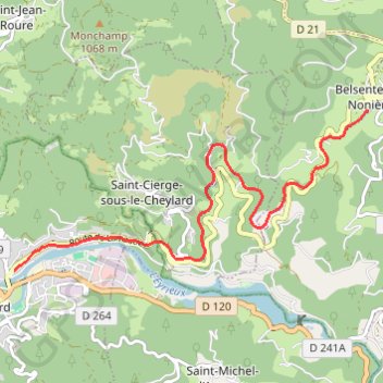 Itinéraire La Dolce Via, distance, dénivelé, altitude, carte, profil, trace GPS