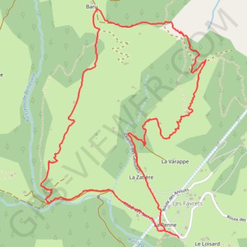 Itinéraire Hery-La Penne - La Tuilette, distance, dénivelé, altitude, carte, profil, trace GPS