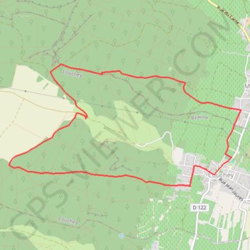 Itinéraire Les Hauteurs de Couchey, distance, dénivelé, altitude, carte, profil, trace GPS