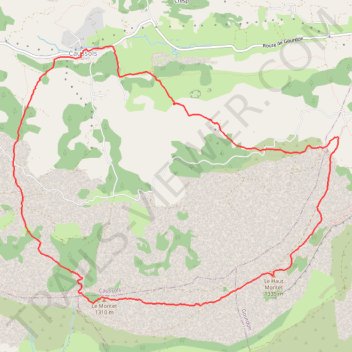 Itinéraire 2026 04 03 - Caussols Haut Montet complet pix, distance, dénivelé, altitude, carte, profil, trace GPS