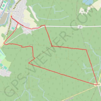 Itinéraire Randonnée à montmacq, distance, dénivelé, altitude, carte, profil, trace GPS