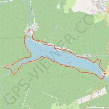 Itinéraire Parcours n5 bleu Tour du Lac des Vieilles Forges - Ardenne Espace Trail, distance, dénivelé, altitude, carte, profil, trace GPS