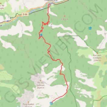 Itinéraire Refuge Carança - Thues, distance, dénivelé, altitude, carte, profil, trace GPS