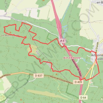Itinéraire Arbonne-la-Forêt, distance, dénivelé, altitude, carte, profil, trace GPS