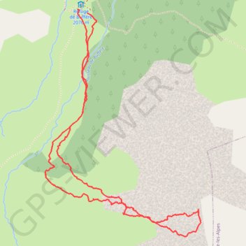 Itinéraire Du refuge de Buffere au col de l'Echaillon, distance, dénivelé, altitude, carte, profil, trace GPS