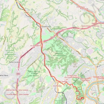 Itinéraire De La Storta à la Basilique Saint-Pierre, distance, dénivelé, altitude, carte, profil, trace GPS