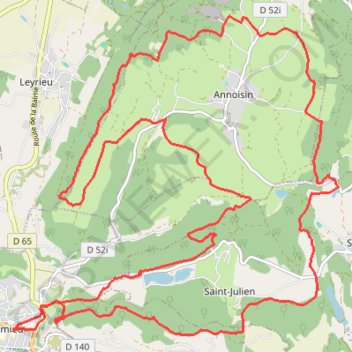 Itinéraire Le mémorial des Aviateurs de Crémieu, distance, dénivelé, altitude, carte, profil, trace GPS