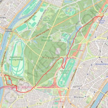 Itinéraire Belmondo-dauphine, distance, dénivelé, altitude, carte, profil, trace GPS