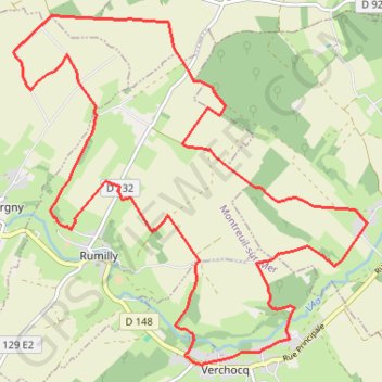 Itinéraire De Verchocq au Vallon de Beaussart, distance, dénivelé, altitude, carte, profil, trace GPS