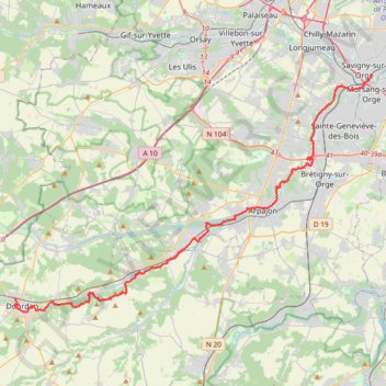 Itinéraire Trans'Orge, distance, dénivelé, altitude, carte, profil, trace GPS