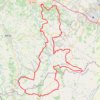 Itinéraire Circuit des Coteaux de Gascogne - Francescas, distance, dénivelé, altitude, carte, profil, trace GPS