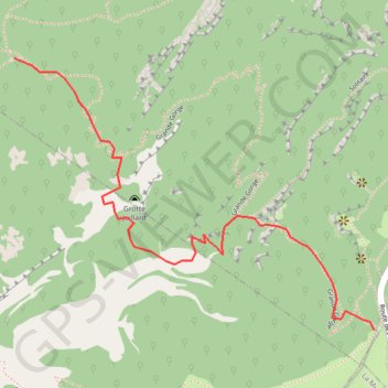 Itinéraire Grand Salève - Grande Gorge Intérieur - T5 (Randonnée Pédestre), distance, dénivelé, altitude, carte, profil, trace GPS