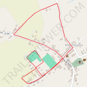 Itinéraire 4 - 2500m, distance, dénivelé, altitude, carte, profil, trace GPS