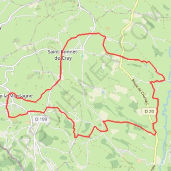Itinéraire Brionnais - Fleury-la-Montagne, distance, dénivelé, altitude, carte, profil, trace GPS