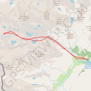 Itinéraire Ski de rando - de Wallon au Col de Cambalès, distance, dénivelé, altitude, carte, profil, trace GPS