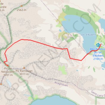 Itinéraire Pic du Néouvielle, distance, dénivelé, altitude, carte, profil, trace GPS