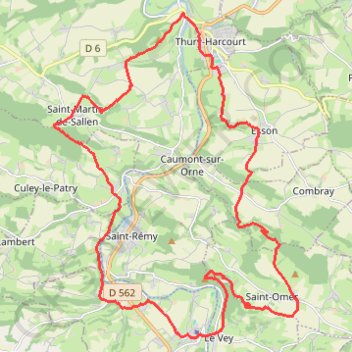 Itinéraire Boucle de deux petits jours en Suisse normande, distance, dénivelé, altitude, carte, profil, trace GPS