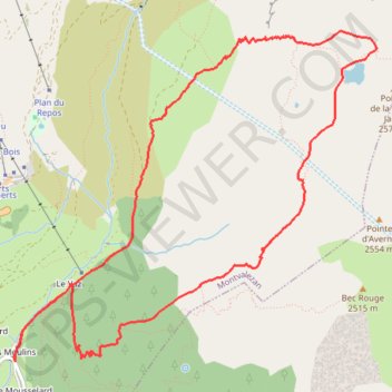 Itinéraire Lac du retour, distance, dénivelé, altitude, carte, profil, trace GPS