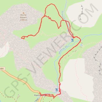 Itinéraire Pont de l'Alpe crête de Lauzière, distance, dénivelé, altitude, carte, profil, trace GPS