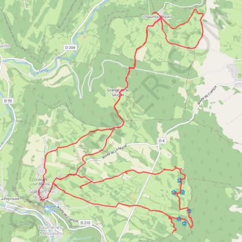 Itinéraire Circuit des cabanes de bergers - Granges-sur-Baume, distance, dénivelé, altitude, carte, profil, trace GPS