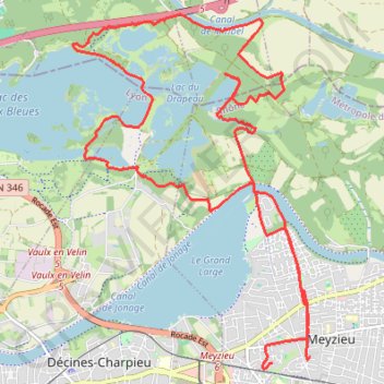 Itinéraire Miribel, distance, dénivelé, altitude, carte, profil, trace GPS