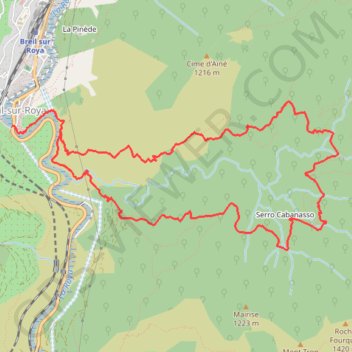 Itinéraire Circuit de la Carleva, distance, dénivelé, altitude, carte, profil, trace GPS