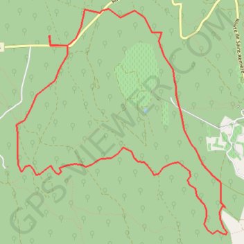 Itinéraire Combe des Accacias et chapelle Chalon, distance, dénivelé, altitude, carte, profil, trace GPS